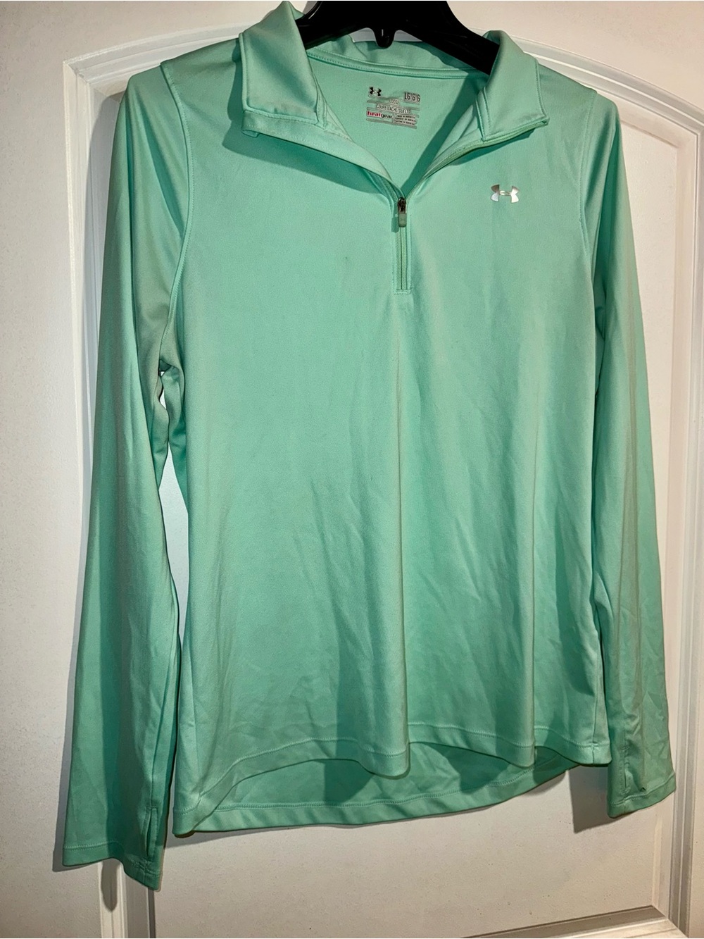 Under Armour Mint Green Quarter-Zip Pullover